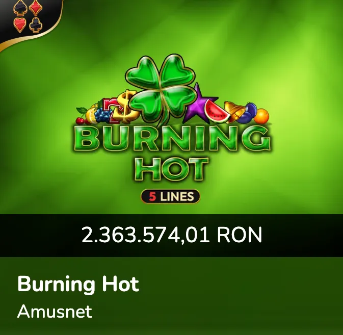 Burning Hot slot by Amusnet